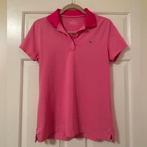 Vineyard Vines Women’s Performance Polo Pink